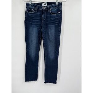 Paige Jeans Skyline Skinny Crop jeans 27 Raw Hem‎ Denim Medium Wash